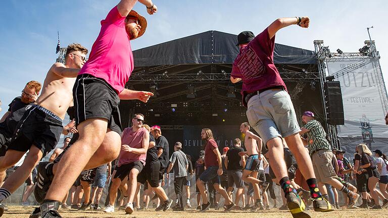 Beim 'Ab geht die Lutzi'-Festival in Rottershausen ging es am Wochenende wieder rund vor den Bühnen und auf dem Campingplatz.