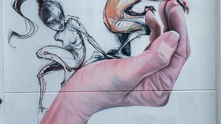 Teil eins des beeindruckenden Wall-Paintings an der DDC.
