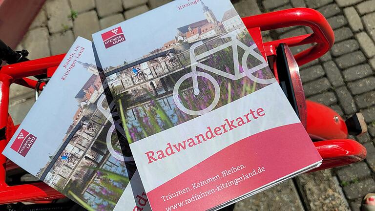 Die aktualisierte Radwanderkarte Kitzinger Land ist ab sofort im neuen Design erhältlich.