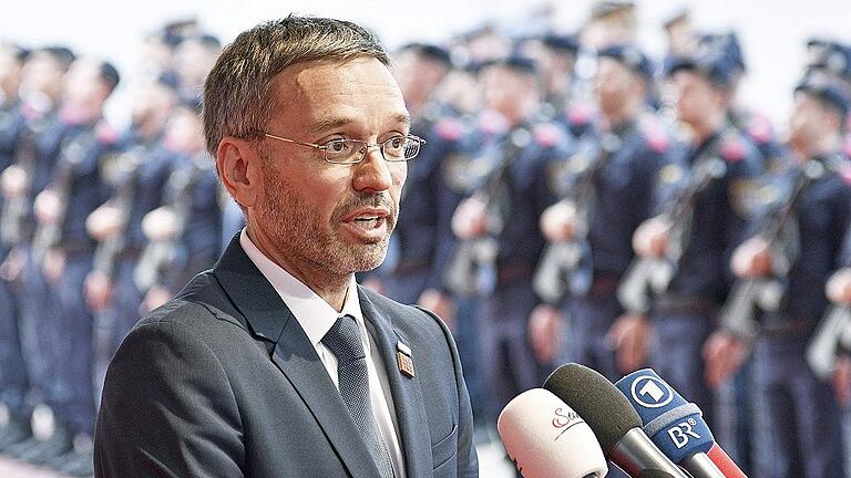 AUSTRIA-EU-POLITICS-SECURITY       -  Der österreichische Innenminister Herbert Kickl, hier bei einer EU-Konferenz zur Sicherheit.