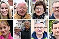 Unterschiedliche Meinungen, welcher Preis für ein Schnitzel angemessen ist, äußerten bei der Umfrage in Volkach (oben von links) Sandra Senft, Roman Werner, Ulrike Prause und Markus Johanni sowie (unten von links) Pauline Christianus, Andrea und Norbert Haupt, Frank Röth und Tobias Horn.