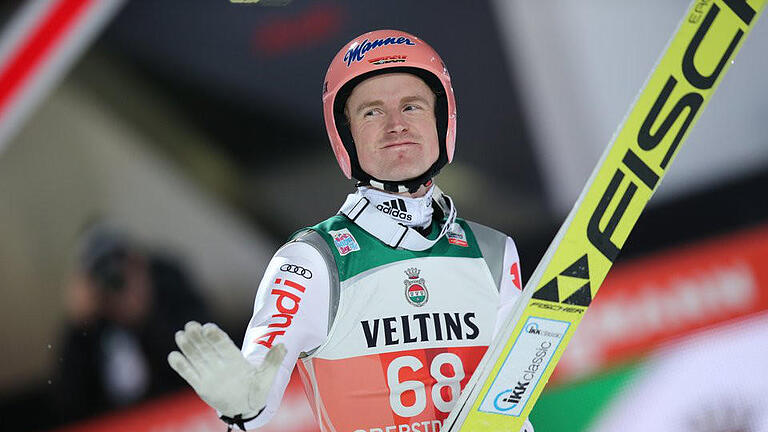 Qualifikation       -  Severin Freund landete in der Qualifikation für das Springen in Oberstdorf auf Rang zwei. Foto: Daniel Karmann