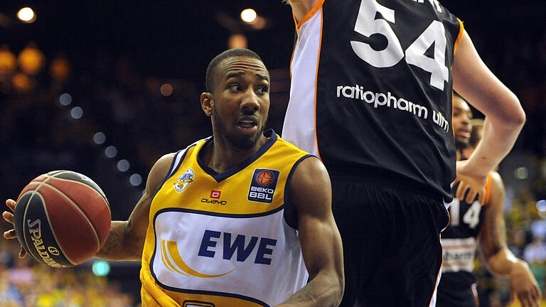 Dru Joyce im Trikot der EWE Baskets Oldenburg       -  Dru Joyce im Trikot der EWE Baskets Oldenburg