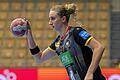 Ein Bild aus dem Oktober 2020: Mia Zschocke im Nationaltrikot vor dem Länderspiel gegen die Niederlande in Lingen.