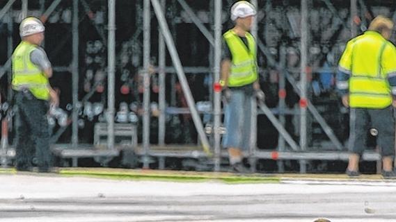 Grönemeyer-Konzert: Das Stadion ist gerüstet