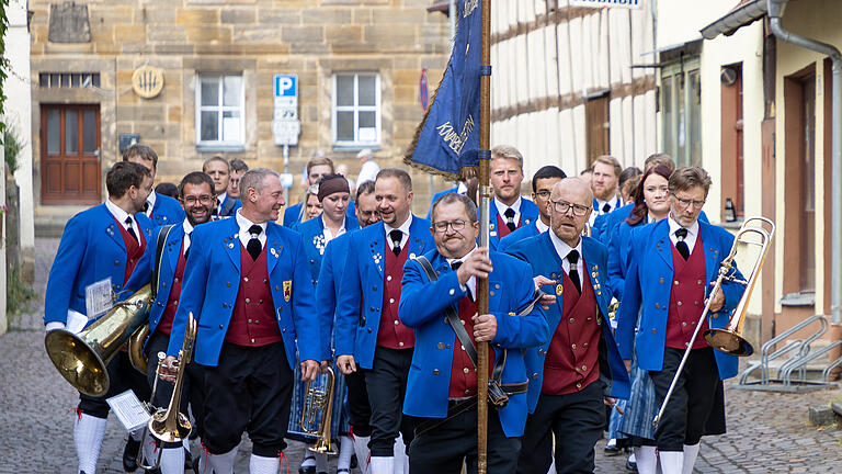 Altstadtfest in Ebern im Jahr 2023, Eröffnung am Samstag.