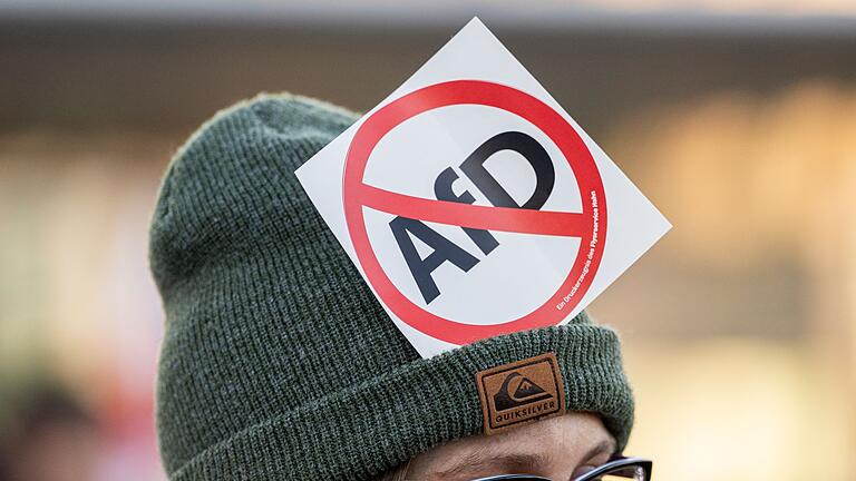 Erfurt.jpeg       -  Eine Demonstrantin in Erfurt.
