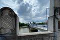 Blick auf die Maxbrücke und den Main in Schweinfurt von der Stadtseite aus. Ab 2029 soll die Brücke abgerissen und neu gebaut werden. Es gibt aber auch Ideen, sie als Rad- und Fußgängerbrücke zu erhalten und eine dritte Mainbrücke nur für den Auto- und Lastwagenverkehr zu bauen.