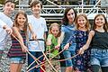 Die Mitglieder des Jungen Theater der Frankenfestspiele Röttingen, die beim Musical 'Zorro' in den großen Abendvorstellungen ihren Auftritt haben.&nbsp;