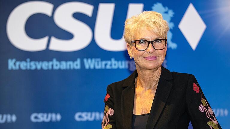 Landtagskandidatin Andrea Behr beim Neujahrsempfang der Würzburger CSU im Congress Centrum.