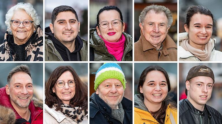 Was waren ihre Neujahrsvorsätze für das Jahr 2023? (Oben von links): Hannelore Machwart, Adel Khousheh, Aneta Ramaj, Alexander Stolz und Tara Petzke; (unten von links): Gregor Prox, Cornelia Köster, Paul Werner, Nadine Grund und Timo Rögele.