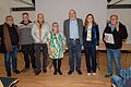Die Teilnehmenden der Podiumsdiskusion im Kulturarsenal 'Alte Därre' in Bad Königshofen (von links): Wolfgang Schramm, Erwin Ritter, Hartmut Eppler, Elke Müller, Georg Rath, Julia Back und Hanns Friedrich.