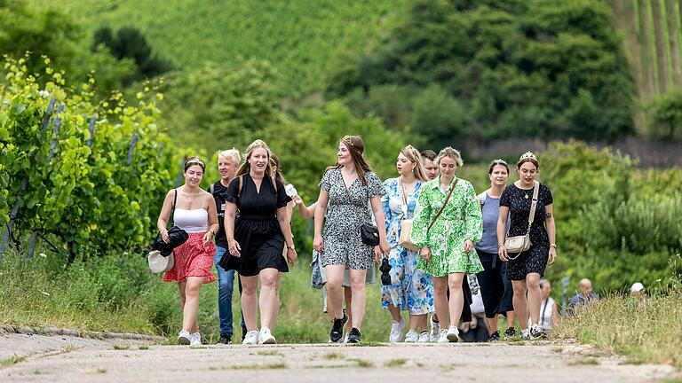 Bei der 'Promi-Tour' auf dem Homburger Weinwandertag. Bei der 'Promi-Tour' auf dem Homburger Weinwandertag.