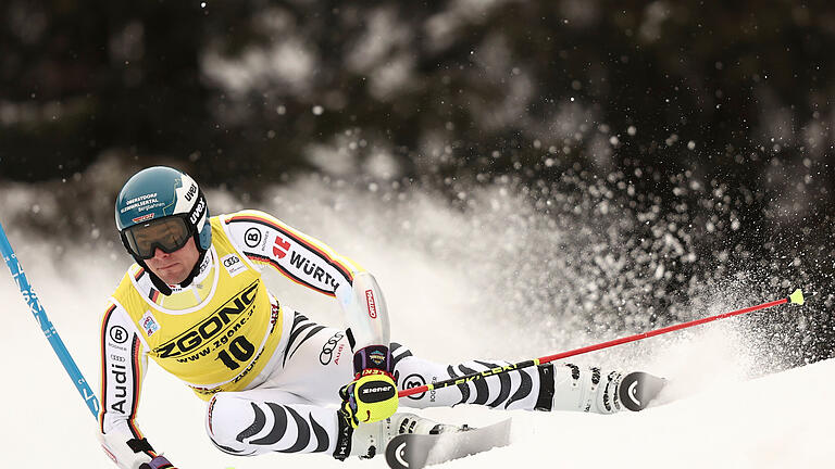 Ski-Weltcup in Alta Badia       -  Ski-Weltcup in Alta Badia 19.12.2022, Italien, Alta Badia: Ski alpin: Weltcup, Riesenslalom, Herren, 1. Durchgang: Alexander Schmid aus Deutschland in Aktion. Foto: Gabriele Facciotti/AP/dpa +++ dpa-Bildfunk +++