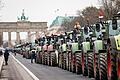 Tausende Landwirte nahmen am 18. Dezember mit Traktoren an einer Demonstration des Deutschen Bauernverbandes in Berlin teil, darunter auch welche aus den Landkreisen Bad Kissingen und Rhön-Grabfeld.