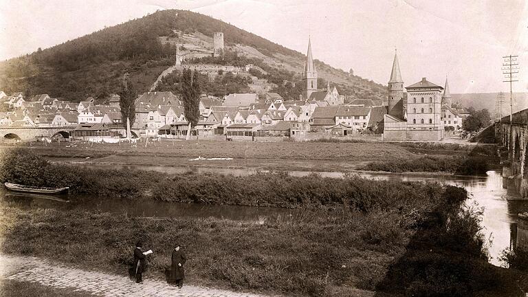 Älteste Aufnahme: Idyllisches Gemünden im Jahr 1899.