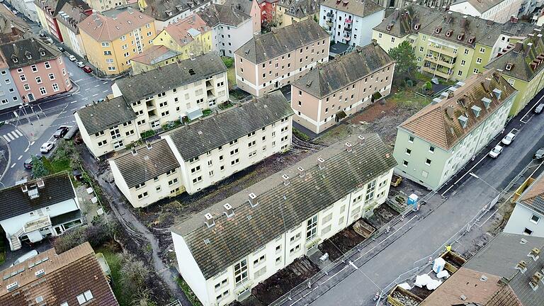 Das Bossi Viertel in Grombühl vor dem Abriss und Neubau.