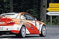 Die Schnellsten im Feld: Axel Nörenberg/Philip Schwarz fuhren auf trockener Piste mit dem BMW E46 M3 CSL ein so großes Zeitpolster heraus, dass sie es am Ende der 3. ADAC-Rallye Fränkisches Weinland langsamer angehen lassen konnten und den Gesamtsieg trotzdem mit 17 Sekunden Vorsprung sicher nach Hause brachten.
