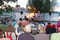 Könnte die Kitzinger Mondseeinsel im Main wie zu Zeiten der Kleinen Landesgartenschau wieder eine Veranstaltungsstätte werden? Das Archivbild zeigt ein Konzert mit 350 Zuhörerinnen und Zuhörern im Sommer 2011.