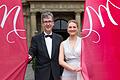 Zum Staatsempfang des Würzburger Mozartfests kam auch die Bayerische Staatsministerin für Gesundheit, Pflege und Prävention, Judith Gerlach. Auf dem Foto mit dem Würzburger Oberbürgermeister Christian Schuchardt.