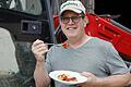 Stefan Köhler, der Präsident des Bauernverbandes in Unterfranken, ist empört, dass VW die Currywurst von der Speisekarte in der Kantine der Zentrale in Wolfsburg verbannt.
