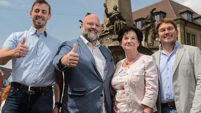 Weier wird neuer Vorsitzender beim Bürgerforum       -  Neuer Vorsitzender des Bürgerforums ist Wolfgang Weier (Zweiter von links). Der weitere Vorstand: (v.l.) Michael und Charlotte Schloßareck und Christoph Hoffmann.