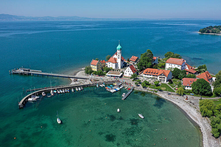 Der Bodensee: Ein beliebtes Urlaubsziel in Deutschland (hier: Wasserburg).&nbsp;