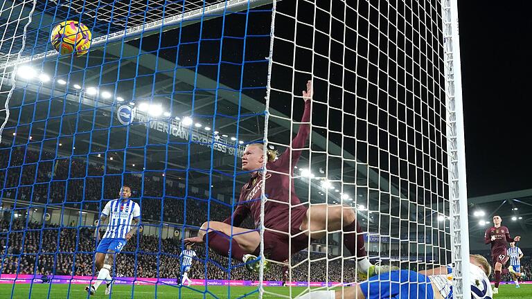 Brighton & Hove Albion - Manchester City       -  Hat keine Probleme beim Führungstor: Erling Haaland