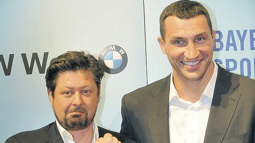 Sporterfahrung: Sebastian Dehnhardt (links) mit Wladimir Klitschko. Sporterfahrung: Sebastian Dehnhardt (links) mit Wladimir Klitschko.