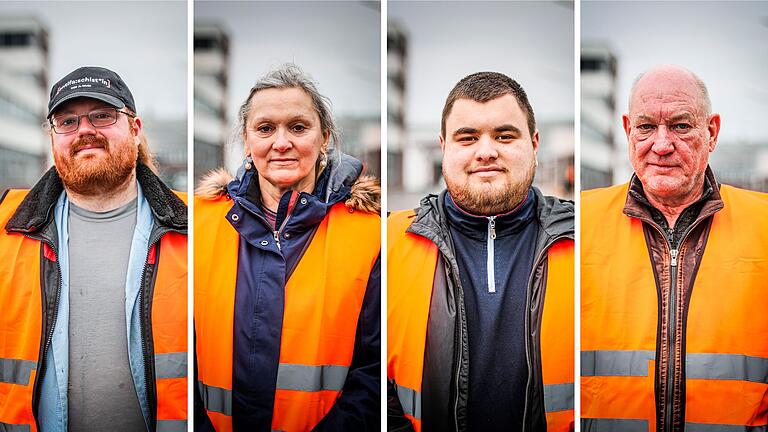 Sie arbeiten am Valeo-Standort in Ebern (von links): Daniel Nüßlein, Magda-Anna Stöhr, Pascal Ramer, Rüdiger Keß.