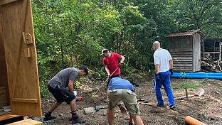 Arbeitseinsatz am Waldkindergarten       -  Arbeitseinsatz am Waldkindergarten