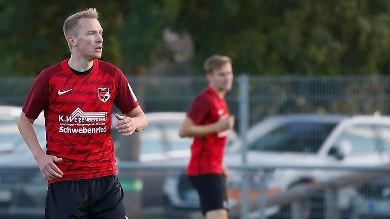 Thomas Cäsar (Archivbild), der eine Teil des Spielertrainer-Duos bei der DJK Schwebenried/Schwemmelsbach, stand zuletzt selbst auf dem Spielfeld, während sein verletzter Kollege Felix Zöller das Coaching von der Bank aus übernahm.