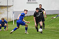 TSV Knetzgau - FC 06 Bad Kissingen       -  Nur zweiter Sieger ist Kirill Ride vom FC 06 Bad Kissingen (links) in diesem Duell mit Michael Hau vom TSV Knetzgau.