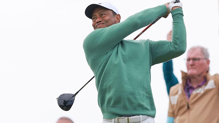 The Open 2024 Golf - Denkt nicht an einen Rücktritt vom Golfsport: Tiger Woods. The Open 2024 Golf - Denkt nicht an einen Rücktritt vom Golfsport: Tiger Woods.