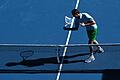 Australian Open       -  Daniil Medwedew ließ den Frust über seine eigene Leistung an einer Netz-Kamera aus