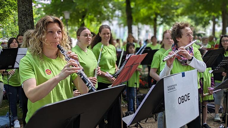 Einsatz für die Oboen beim Symphonic Mob 2024.