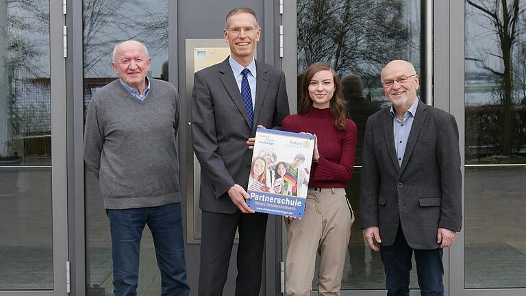 Im Bild von links: Bernhard Bruns, Robert Jäger, Enya Dankert und Fritz Steigerwald.