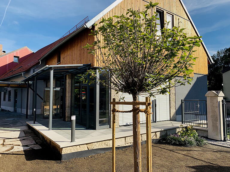 Der Eingangsbereich zum Restaurant „zum Johann“ und zur „Boulderhalle“.