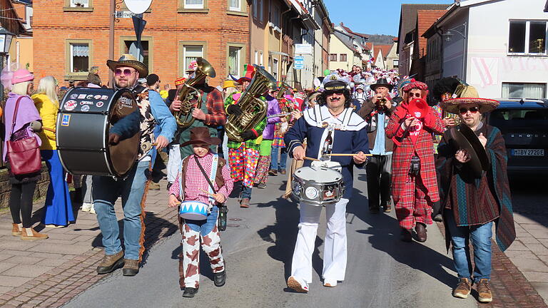 Fantasievolle Kostüme sah man beim Rosenmontagszug der Maumer.