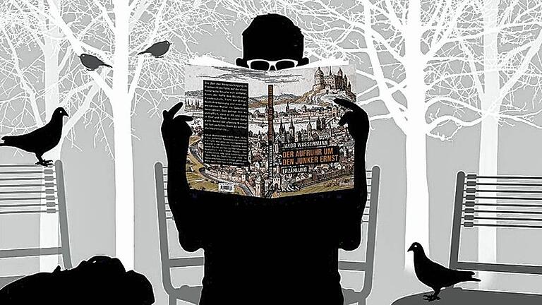 Würzburg Lesewoche rückt langsam näher       -  Mit diesem Motiv wird für die Aktion &bdquo;Würzburg liest ein Buch&ldquo; plakatiert. Entworfen hat es der Würzburger Grafiker Oli Hummel.