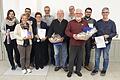 Ehrungen bei der Ortsgruppe. Unser Bild zeigt (von links): Tanja Block, Heike Herrick, Uwe Reichel, Cordula und Peter Hermann, Reinhold Hartmann, Michael Spörer, Klaus Seidenspinner, Kevin Hammerich und Klaus Hammerich.