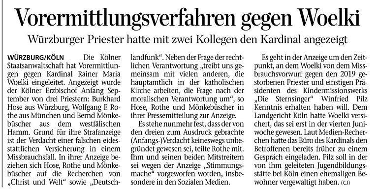 Am Main-Post Artikel vom 13.9.22&nbsp; gibt es Kritik.