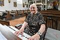 'Es macht mir immer noch Freude:' Adelheid Back ist 97 Jahre alt und spielt inzwischen seit 82 Jahren die Kirchenorgel in Windheim bei Münnerstadt.