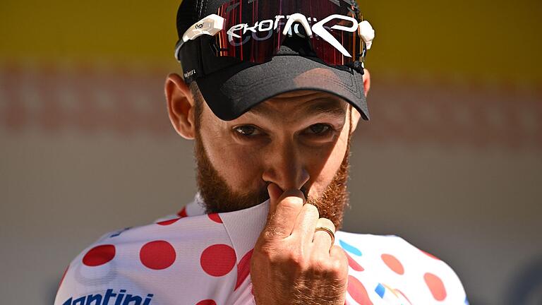 Simon Geschke - Neun Tage trug Simon Geschke das Bergtrikot der Tour de France 2022. Simon Geschke - Neun Tage trug Simon Geschke das Bergtrikot der Tour de France 2022.