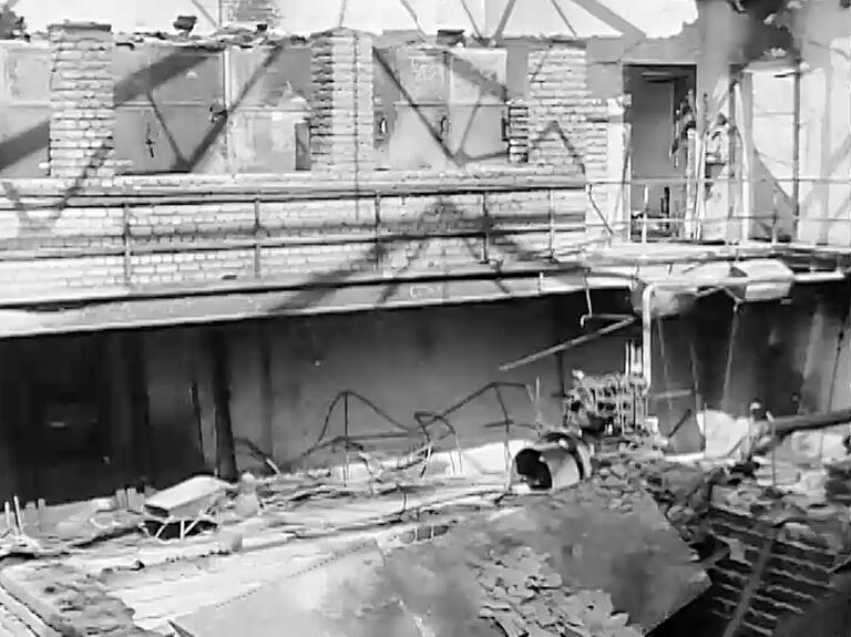 Innenraum des Wasserwerks an der Mergentheimer Straße.