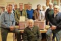 1. Vorsitzender Peter Binsteiner (von links) ehrte Horst Unbehaun, Harald Metz, Franz Dacho, Thomas Schlembach, Siegbert Borst, Helma Albert, Winfried Albert und Rudi Dacho.       -  1. Vorsitzender Peter Binsteiner (von links) ehrte Horst Unbehaun, Harald Metz, Franz Dacho, Thomas Schlembach, Siegbert Borst, Helma Albert, Winfried Albert und Rudi Dacho.