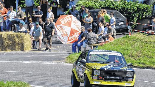 Vor zahlreichen Fans wird in Sulzthal Gas gegeben, wie hier 2013 Jörg Müller aus Aura.Foto: ssp