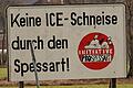 Mottgersspange       -  Protest im Sinngrund gegen die Schnellbahntrasse.