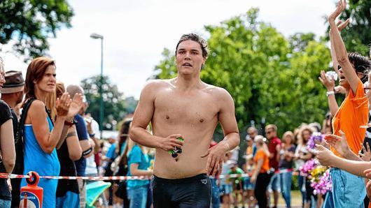 Jens Hußlein vom SC Haßberge ging als Fünfter aus dem Wasser. Jens Hußlein vom SC Haßberge ging als Fünfter aus dem Wasser.