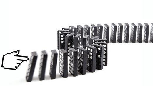 Online-Kampagnen - Domino-Effekt? Ein Klick an der richtigen Stelle kann viel bewegen. Online-Kampagnen - Domino-Effekt? Ein Klick an der richtigen Stelle kann viel bewegen.